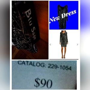 glittery little black dress by Blu Sage size 8